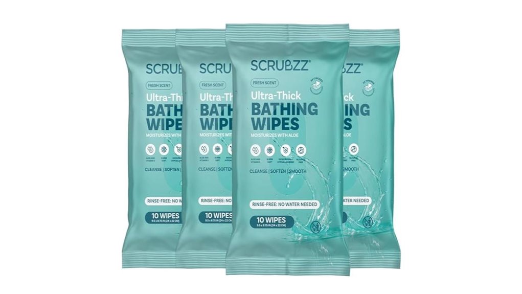 disposable bath wipes adults
