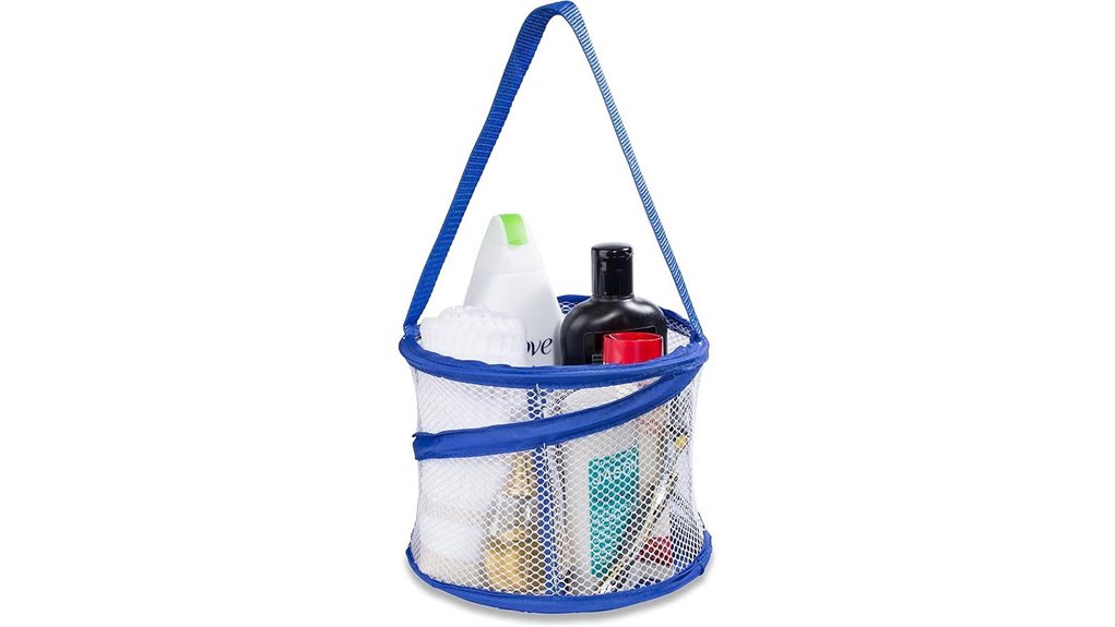 drainage foldable shower caddy