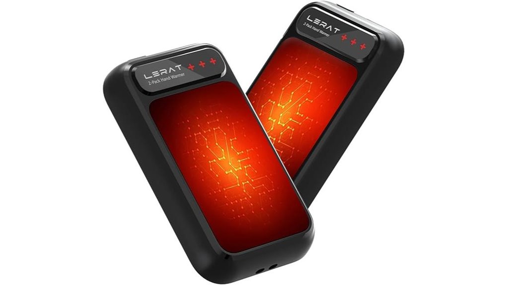 dual rechargeable hand warmers