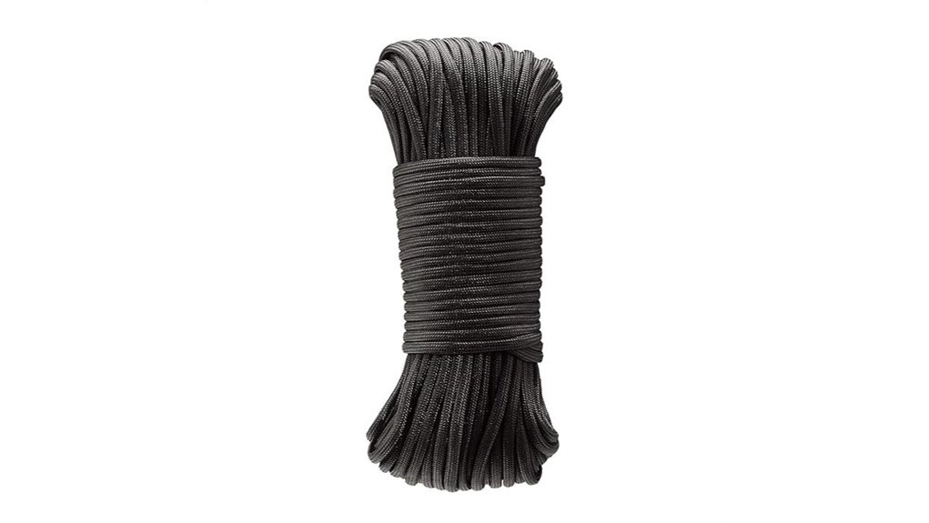 durable black paracord 100ft