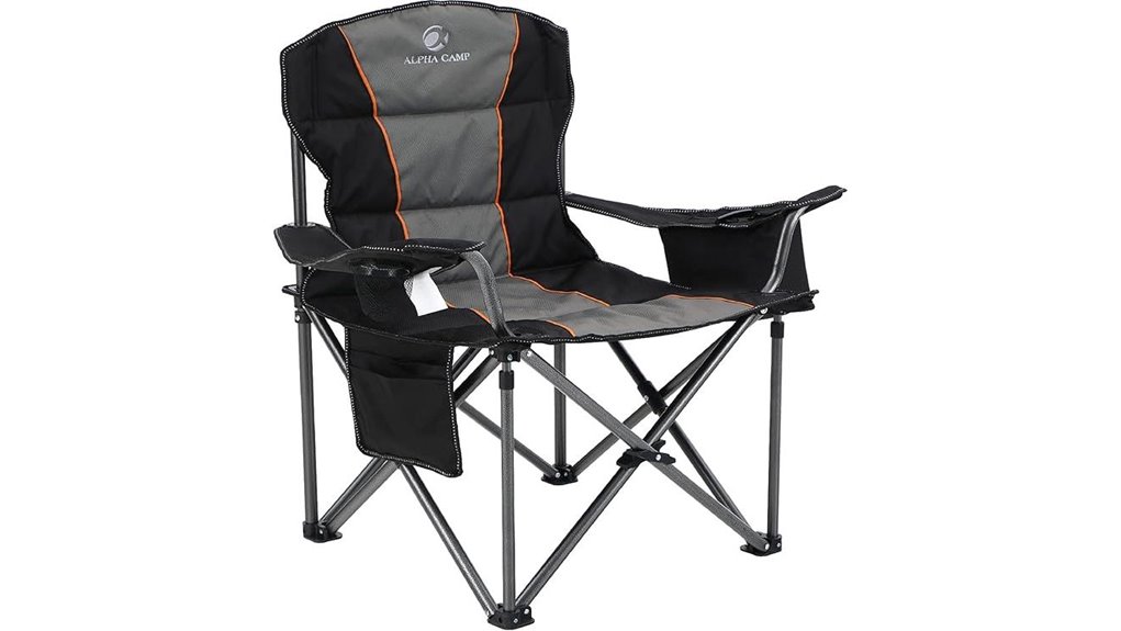 durable camping chair with cooler