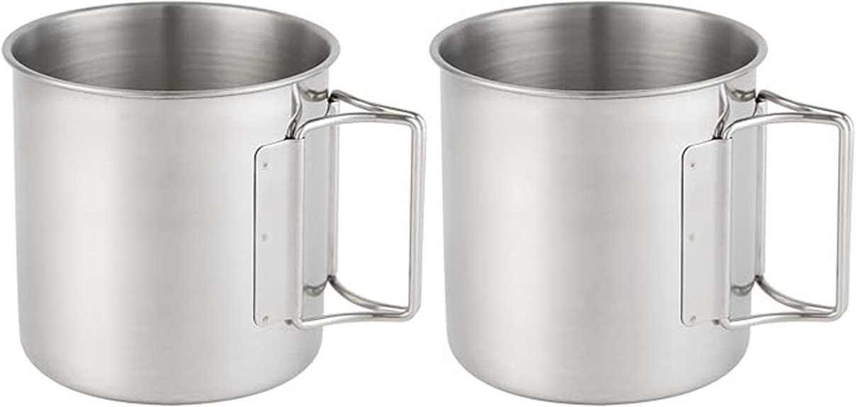 durable camping mug set