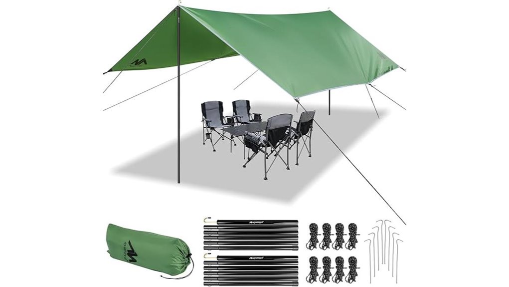 durable camping tarp kit