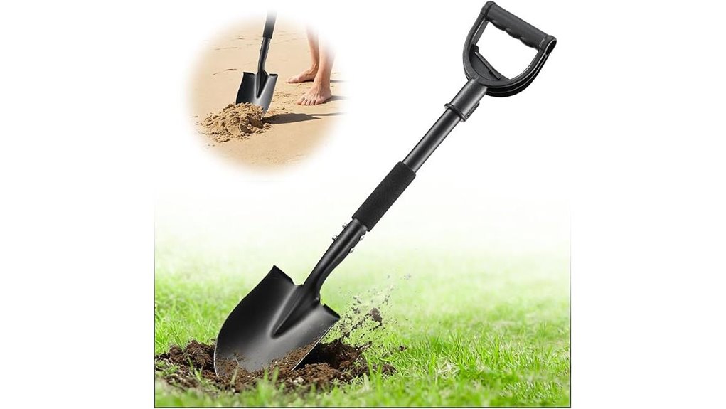 durable d handle garden shovel