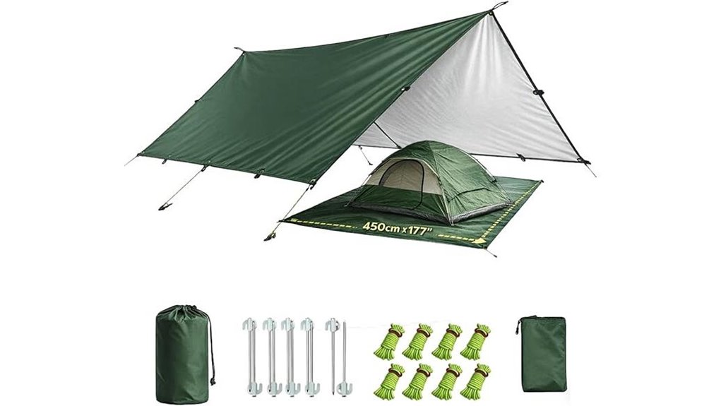 durable rain protection tarp