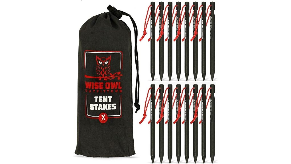 durable tent stake set