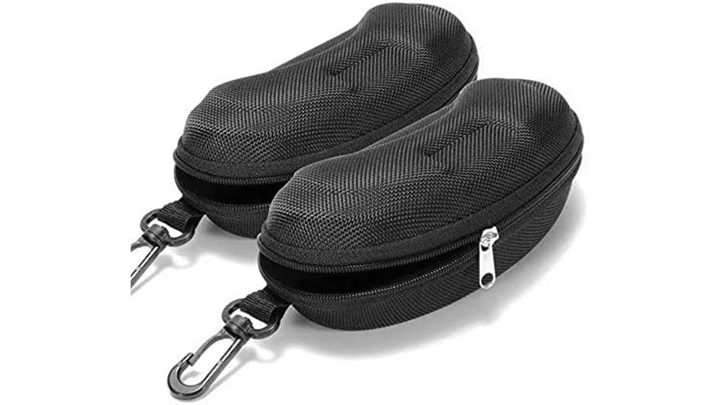durable zippered sunglasses protection