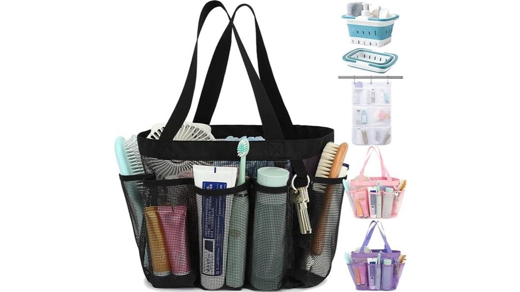 eight pocket shower organizer bag