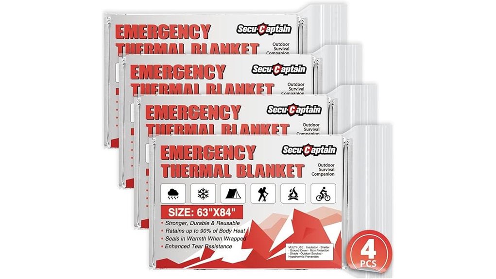 emergency thermal blankets pack
