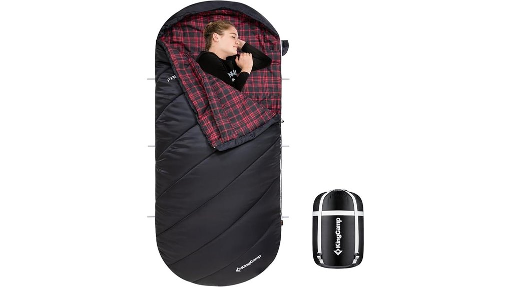 extra wide waterproof sleeping bag