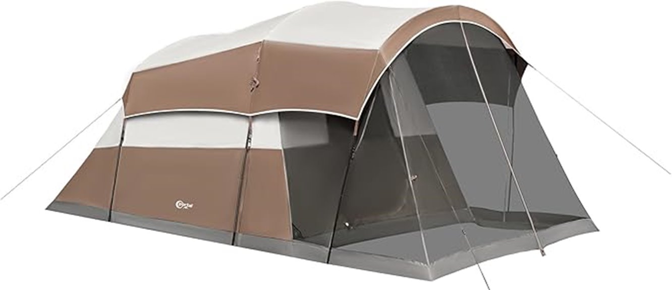 family camping tent model