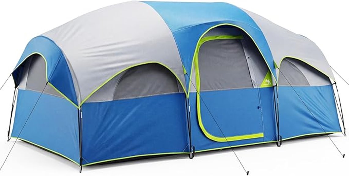 family friendly waterproof dome tent