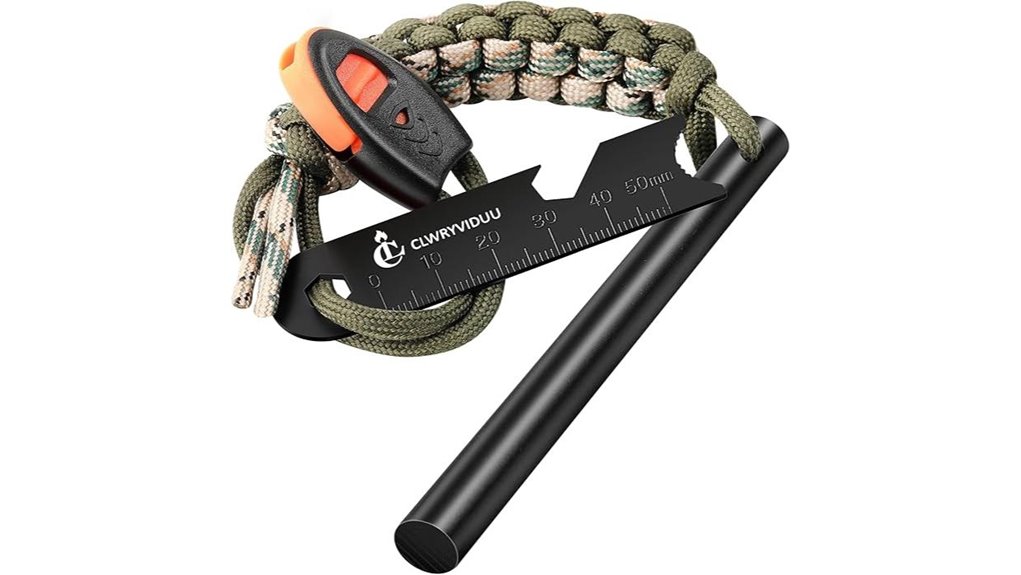 ferro rod paracord firestarter