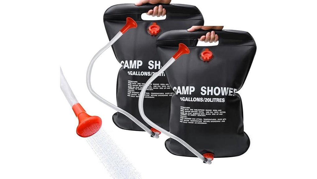 five gallon solar shower