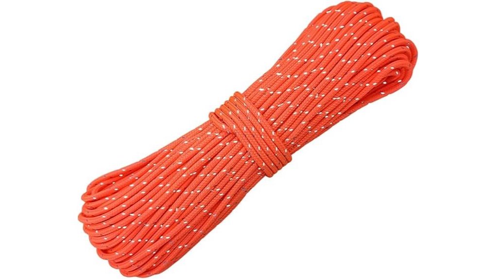 fluorescent camping paracord 65 feet