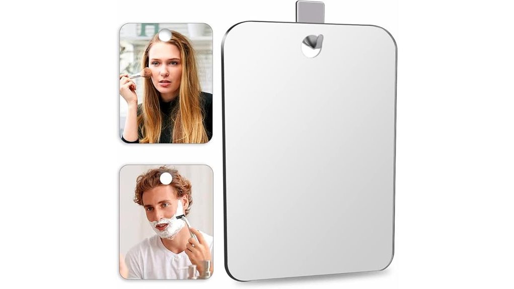 fogless portable mirror set