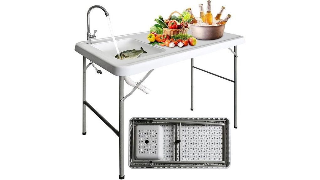 foldable fish cleaning station