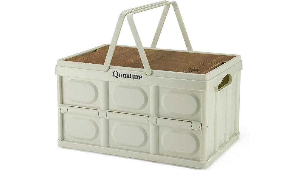 foldable plastic storage bin