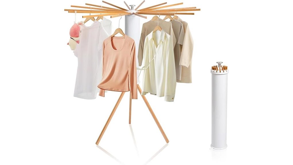 foldable wooden drying rack
