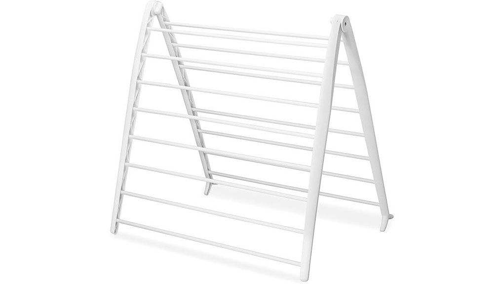folding drying rack white
