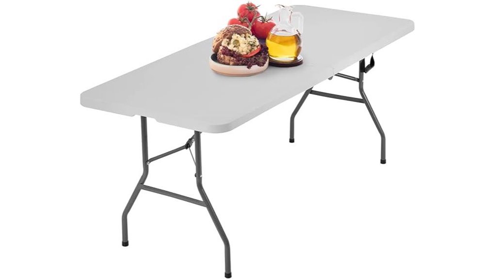 folding picnic table white