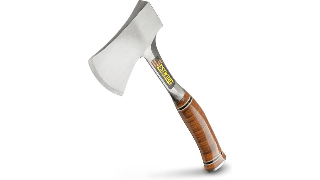 forged steel camping hatchet
