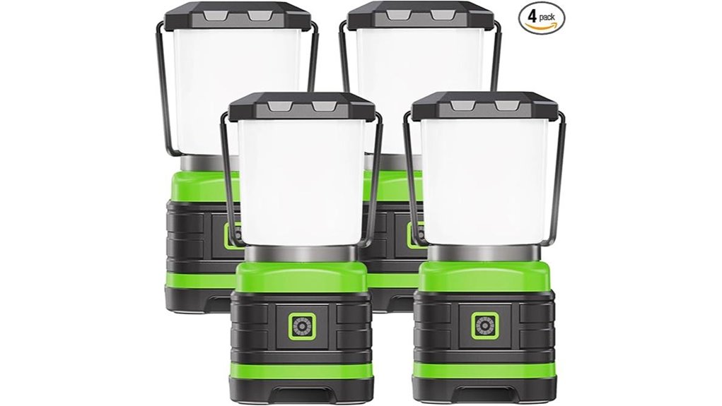 four pack led lanterns