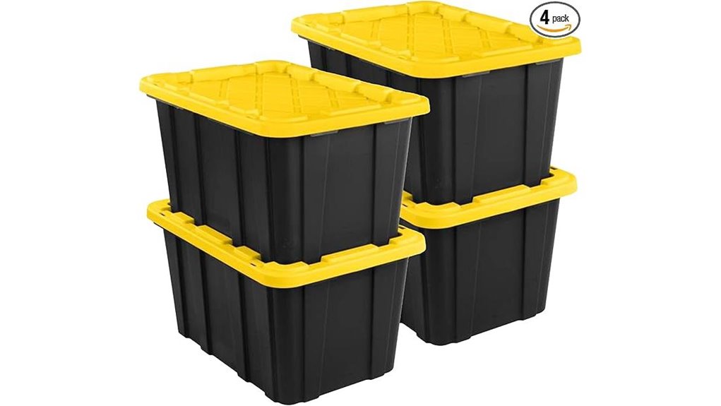 four pack storage containers