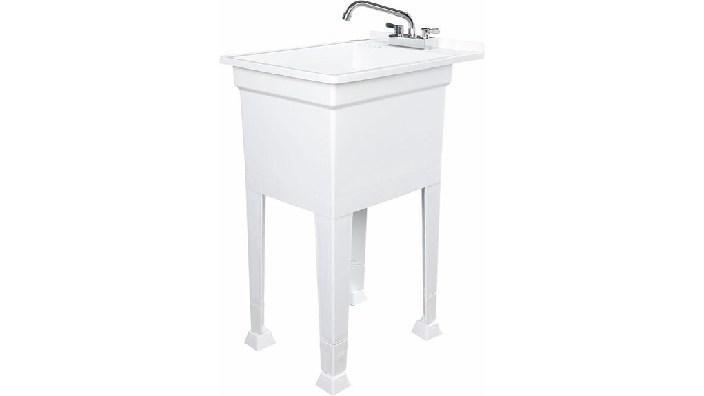 freestanding utility tub sink