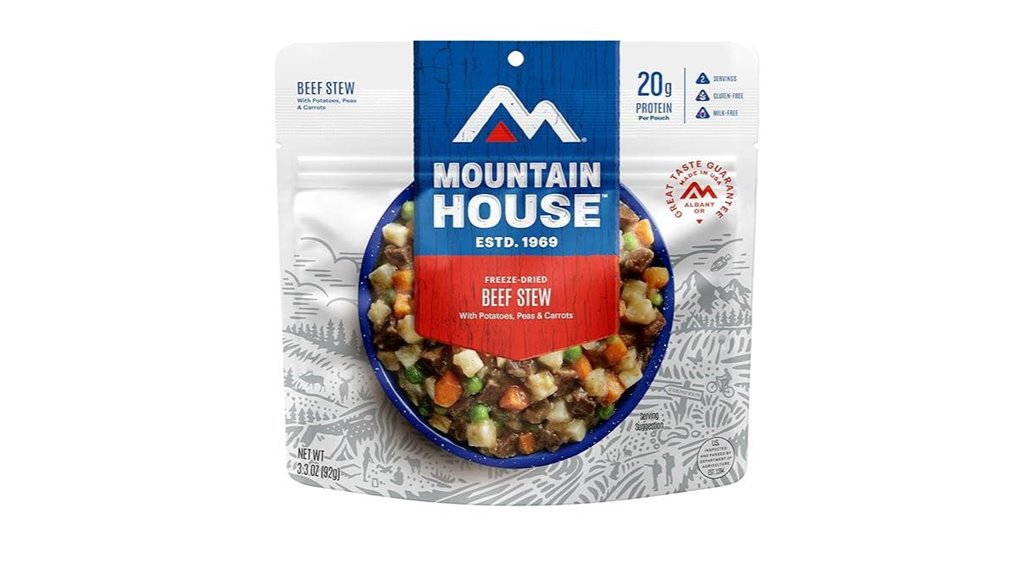 freeze dried beef stew