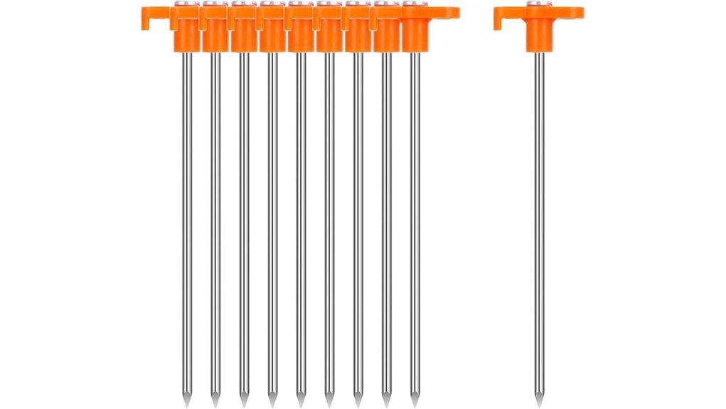 galvanized steel tent stakes