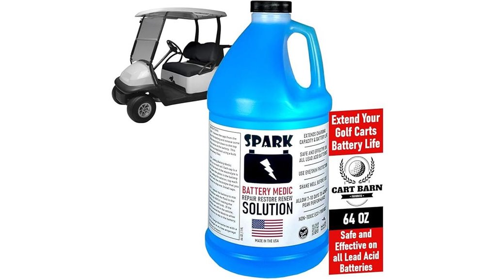 golf cart battery restoration solution