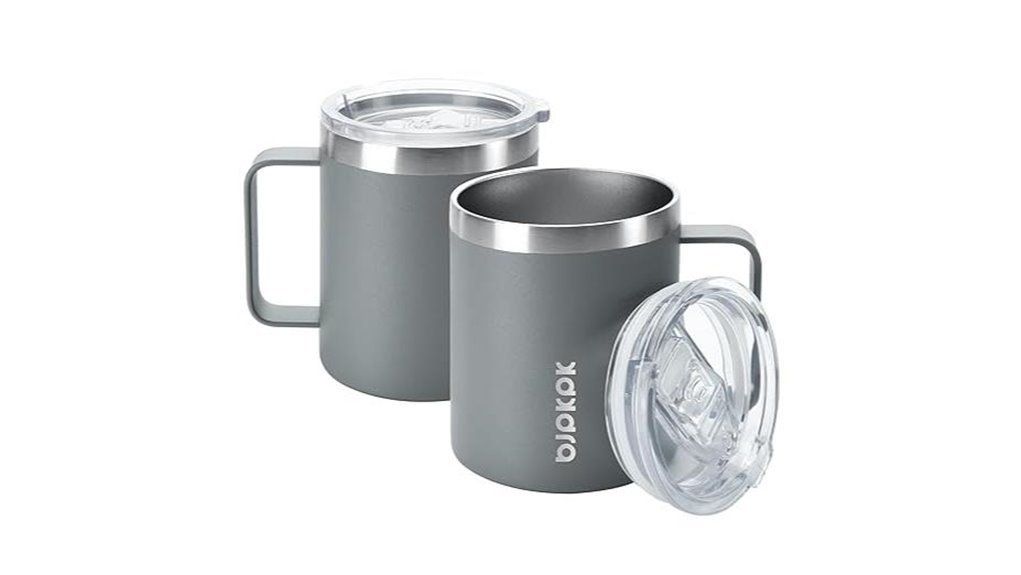 gray insulated coffee mugs