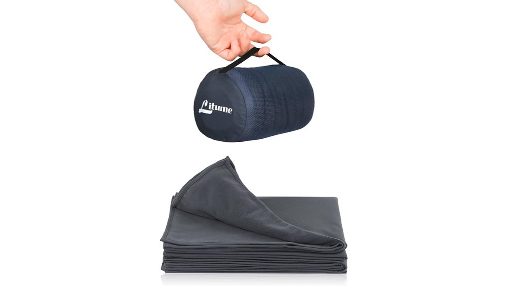 grey camping blanket 67x48