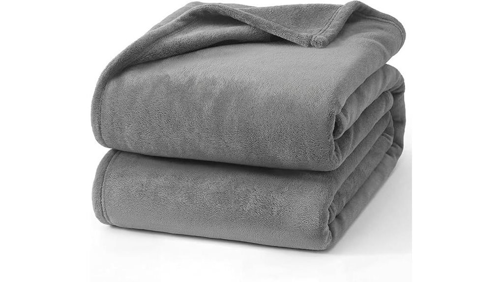 grey twin fleece blanket