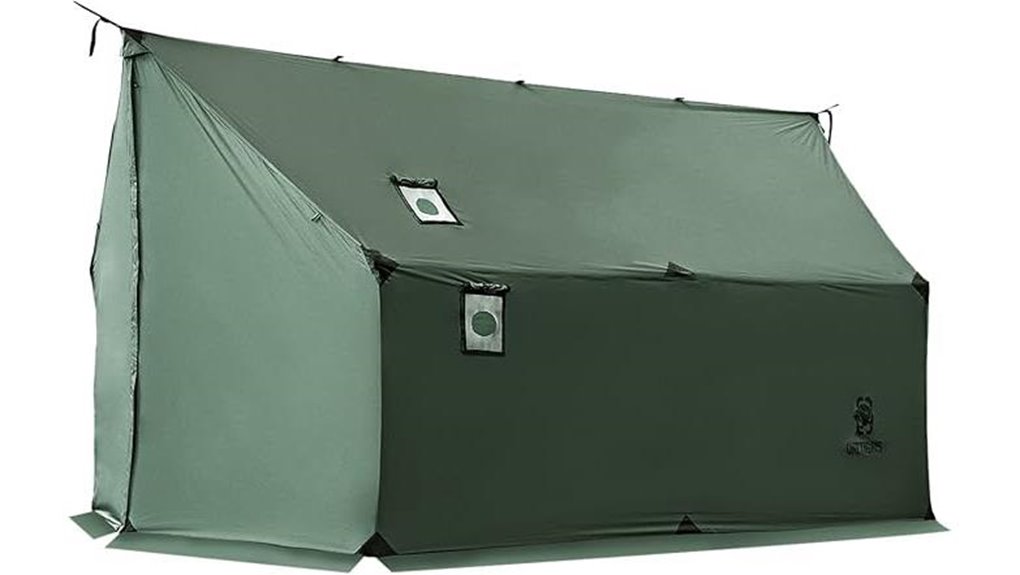 hammock tent with stove