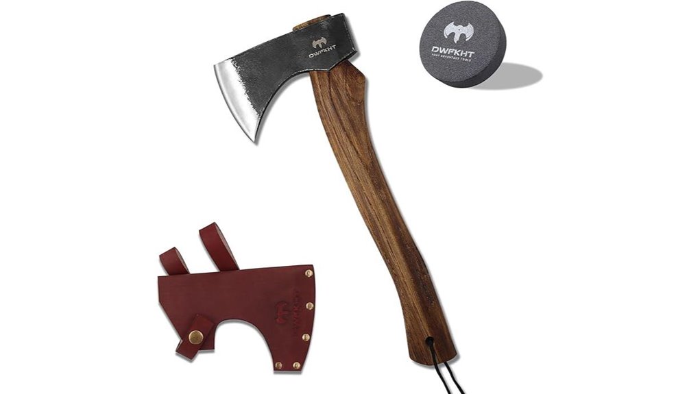 hand forged camping hatchet sheath