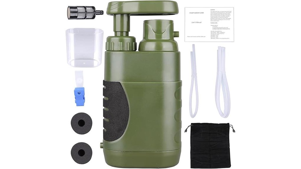 hand pump water filtration
