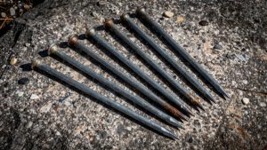 heavy duty camping steel stakes