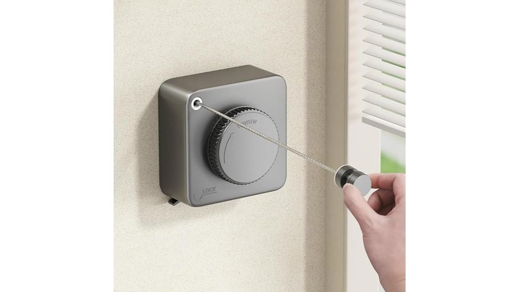 heavy duty retractable clothesline