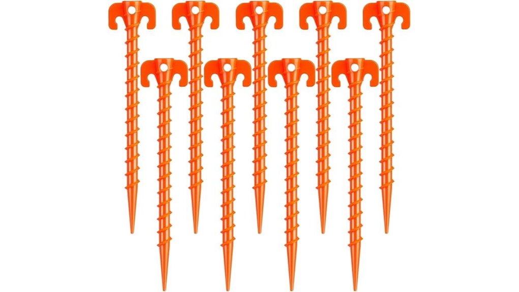 heavy duty spiral tent stakes