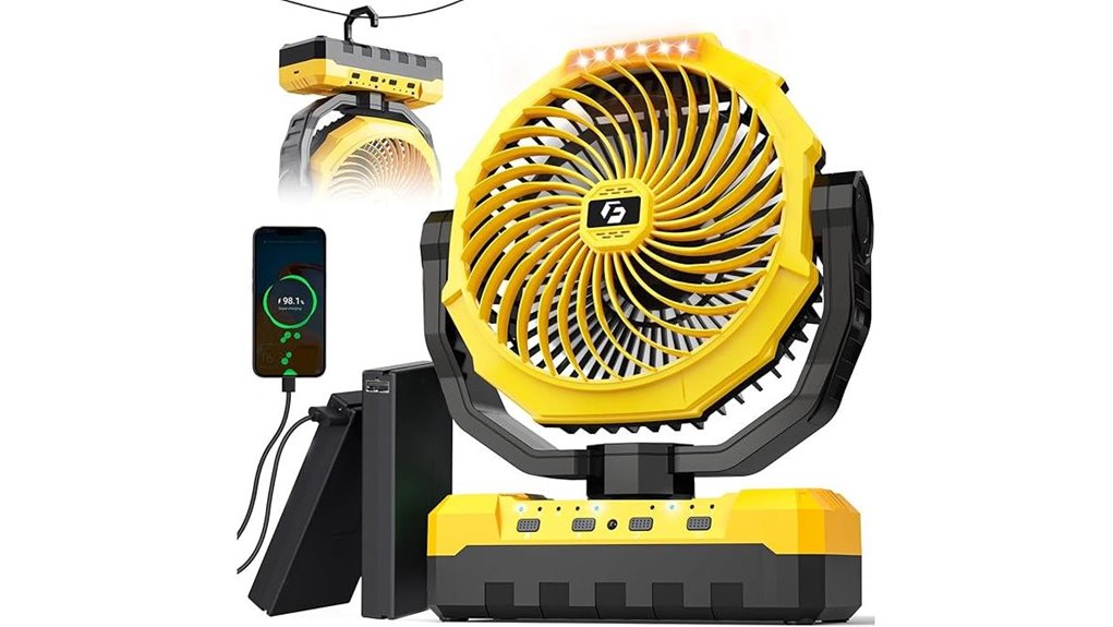 high capacity camping fan
