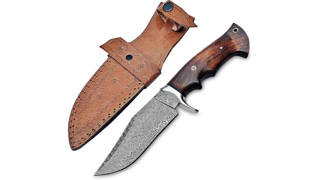 high quality damascus hunting knife