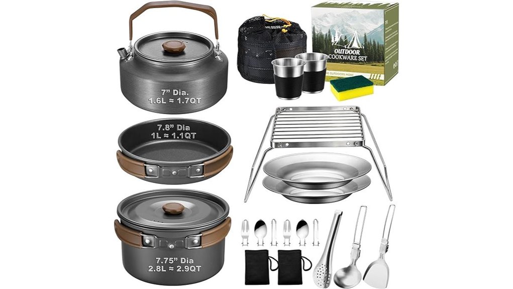 joyfair camping cookware set