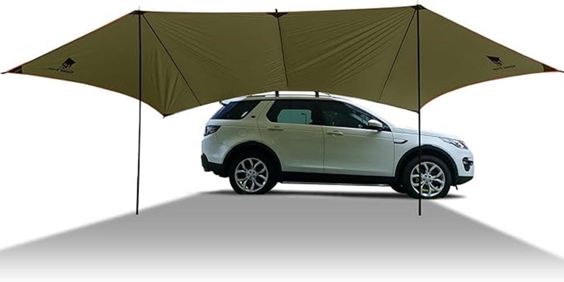 large waterproof vehicle canopy