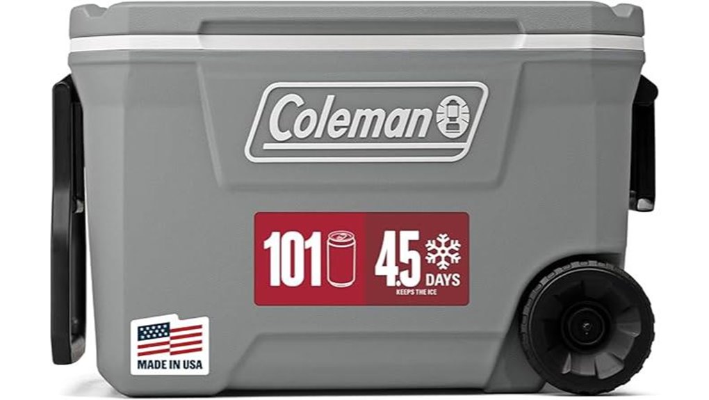 large wheeled drink cooler