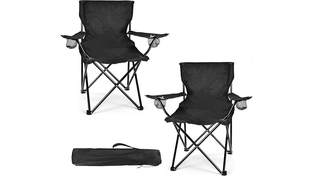 lightweight camping chairs set