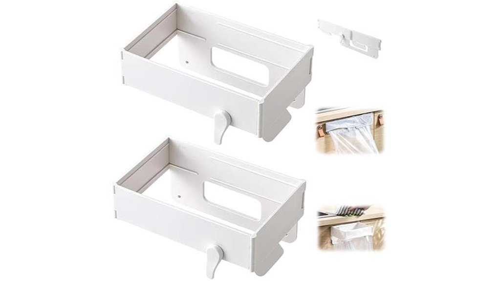 magnetic closure trash holders
