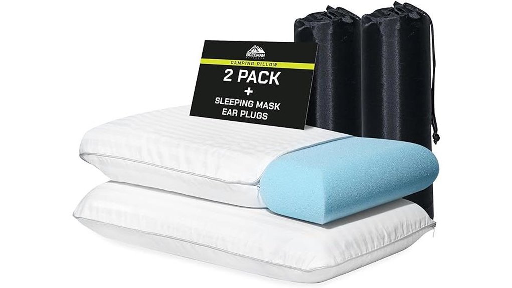 memory foam camping pillows