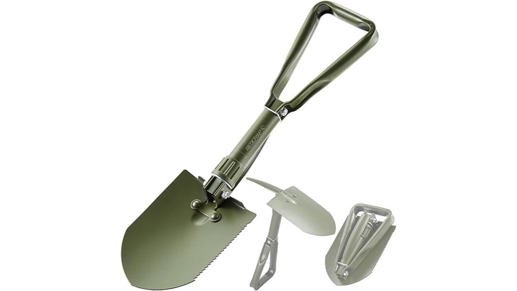 military folding camping shovel